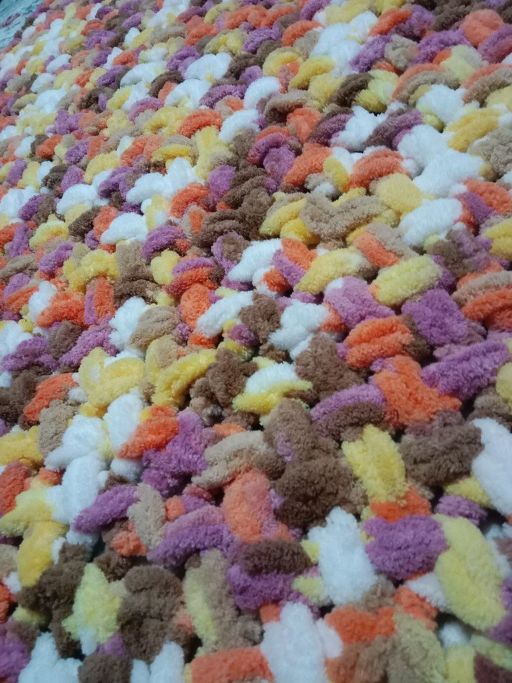 Çocuklar için Renkli Örgü  bebek battaniyesi - Görsel 5