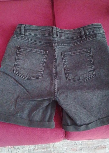 LC Waikiki Gri Kadın Kısa Denim Şort 13/14 yaş