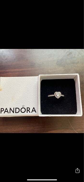 Pandora Kalp Yüzük Sertifikalı Orijinal