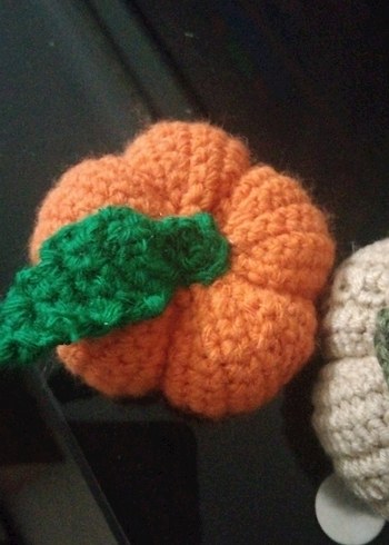 El Örgüsü Bohem Balkabağı Süsleri - Görsel 3