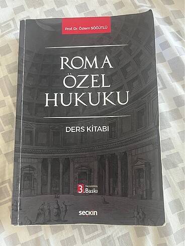 Roma Özel Hukuku Ders Kitabı Özlem Söğütlü