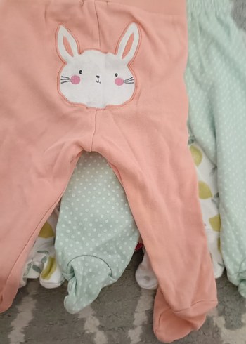 3 Ay Beden çeşitli Renk Pastel Renkli Bebek Kız Uzun Kollu Kıyafet Seti