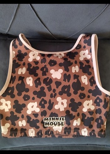 Zara Kız Çocuk Baskılı Kolsuz Crop Top Zara