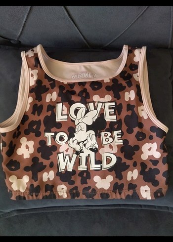 Kız Çocuk Baskılı Kolsuz Crop Top Zara
