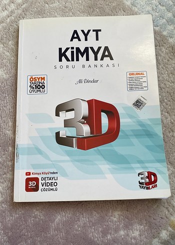 AYT Kimya Soru Bankası Detaylı Video Çözümlü