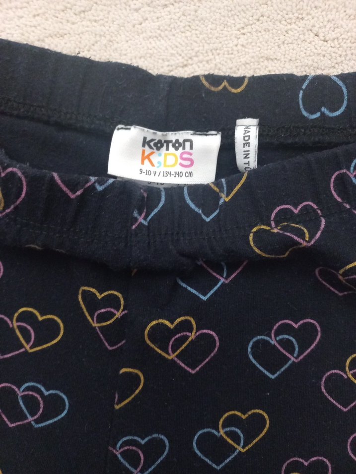 Koton kız çocuk penye tayt - Görsel 3