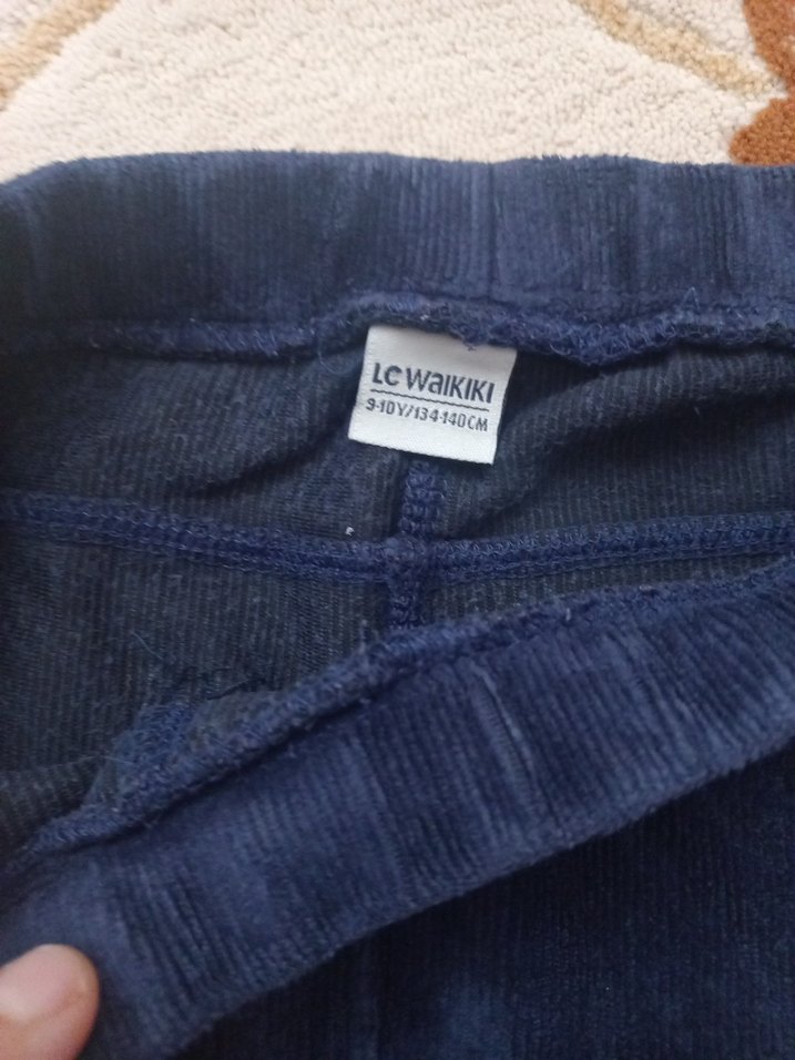 Lcwaikiki kız çocuk kadife tayt - Görsel 3