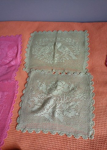 Vintage El Yapımı Dantel kırlent - Görsel 4