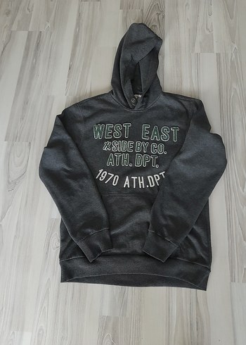 Zara Gri Kapüşonlu Kadın Sweatshirt