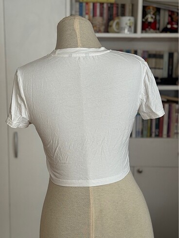 Sheinside Beyaz kelebekli tshirt