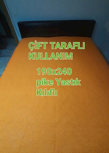 Çift Taraflı 190x240 Pike ve 70x50 Yastık Kılıfı - Görsel 8