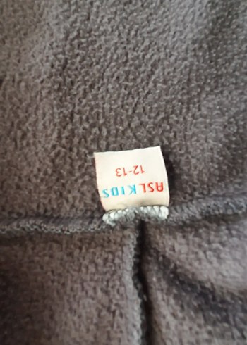 Gri Fermuarlı Kapşonlu polar Sweatshirt - Görsel 5