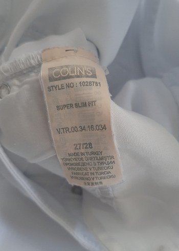 Mavi Rahat Kesim Kot Pantolon - Görsel 5