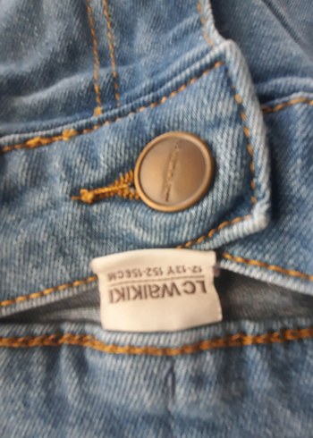 Mavi Rahat Kesim Kot Pantolon - Görsel 3