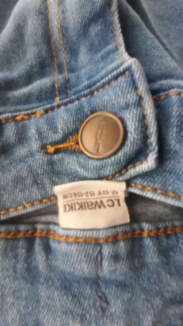 Mavi Rahat Kesim Kot Pantolon - Görsel 3