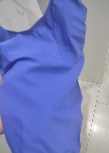 Parlak Mavi Kadın Kolsuz Mayo - Görsel 3