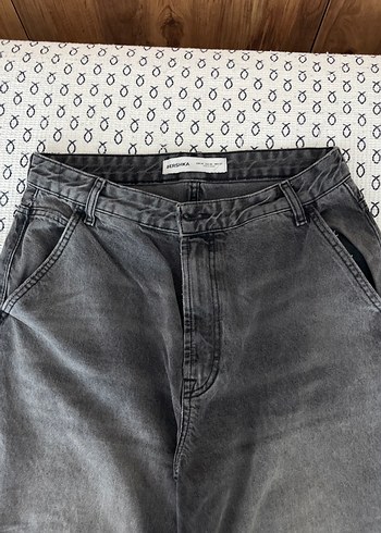 Bershka Gri Denim Jean Bershka