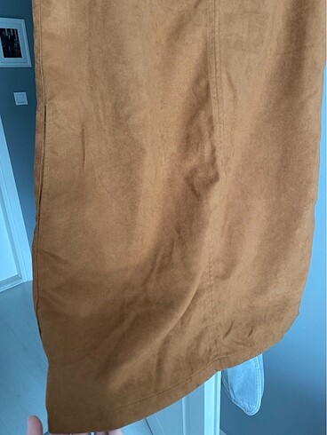 LC Waikiki LCW NUBUK KUMAŞ TABA RENGİ ELBİSE M