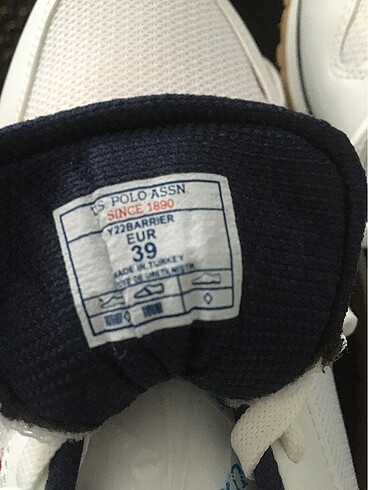 39 Beden beyaz Renk Kadın spor ayakkabı sıfır etiketli