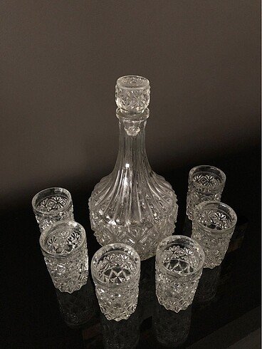 Beden beyaz Renk Vintage kristal kesme su takımı