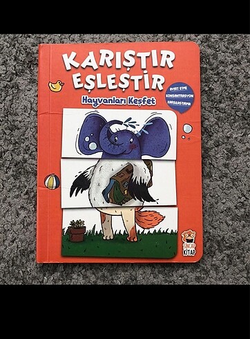 Karıştır Eşleştir Hayvanları Keşfet kalın eğitici kitap
