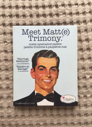 The Balm TheBalm Meet matt Trimony far paleti