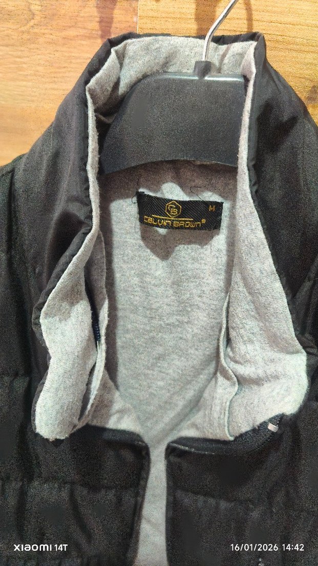 Gri Fermuarlı Erkek Yelek - Görsel 2