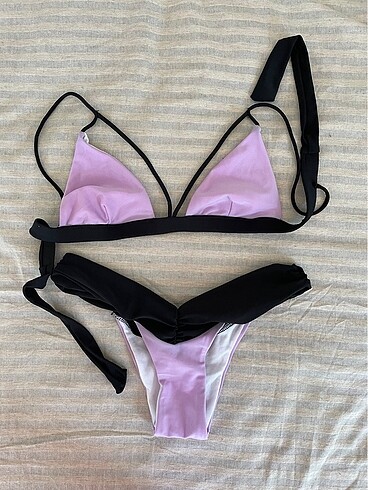 HM lila bikini takimi