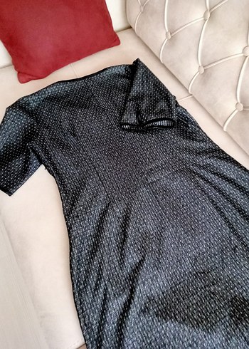 Gri V Yaka Drapeli Hamile Tunik