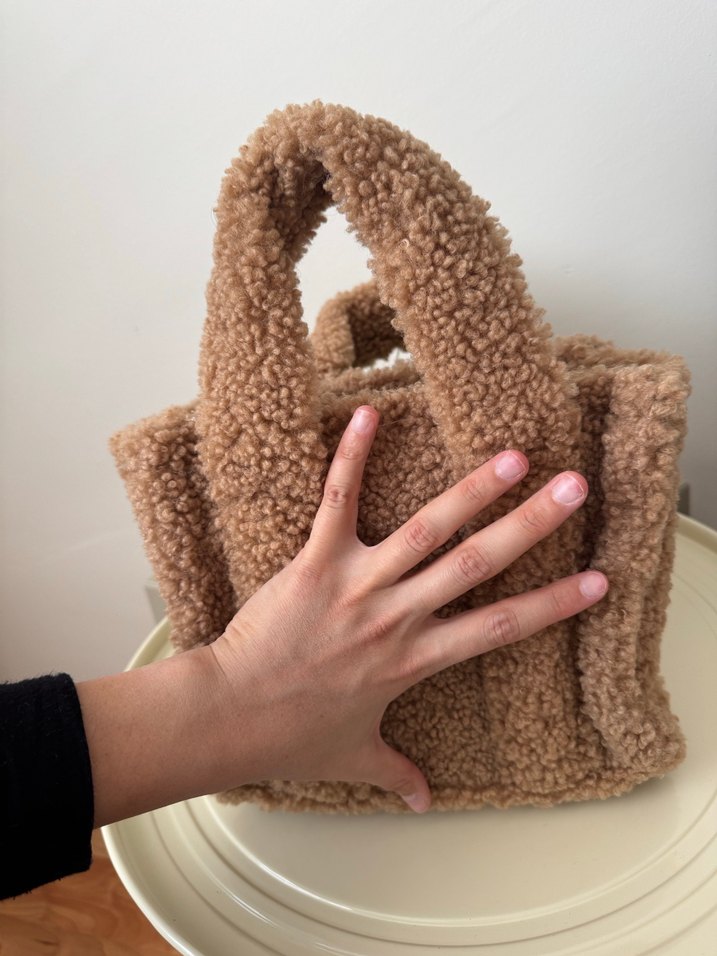 Peluş Kadın El Çantası - Görsel 3