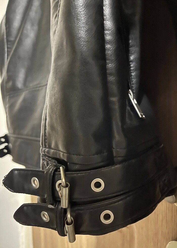 Zara deri ceket - Görsel 3