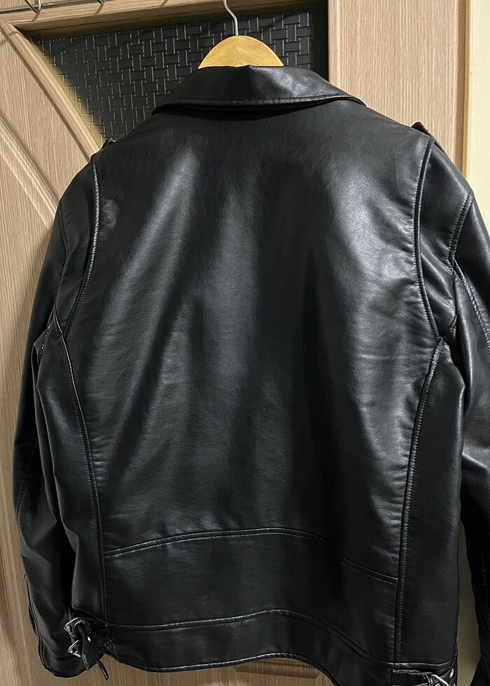 Zara deri ceket - Görsel 2