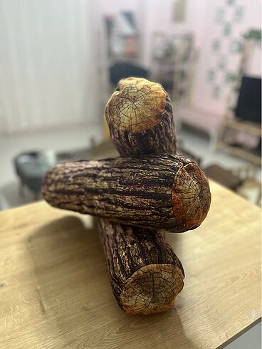 3D Odun Yastık