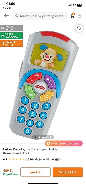  Beden Fisher price oyuncaklar