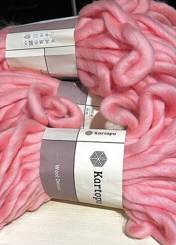 Kartopu wool dekor el örgü ipi