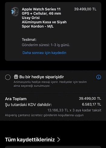 Apple Watch Apple watch series 11 space gray