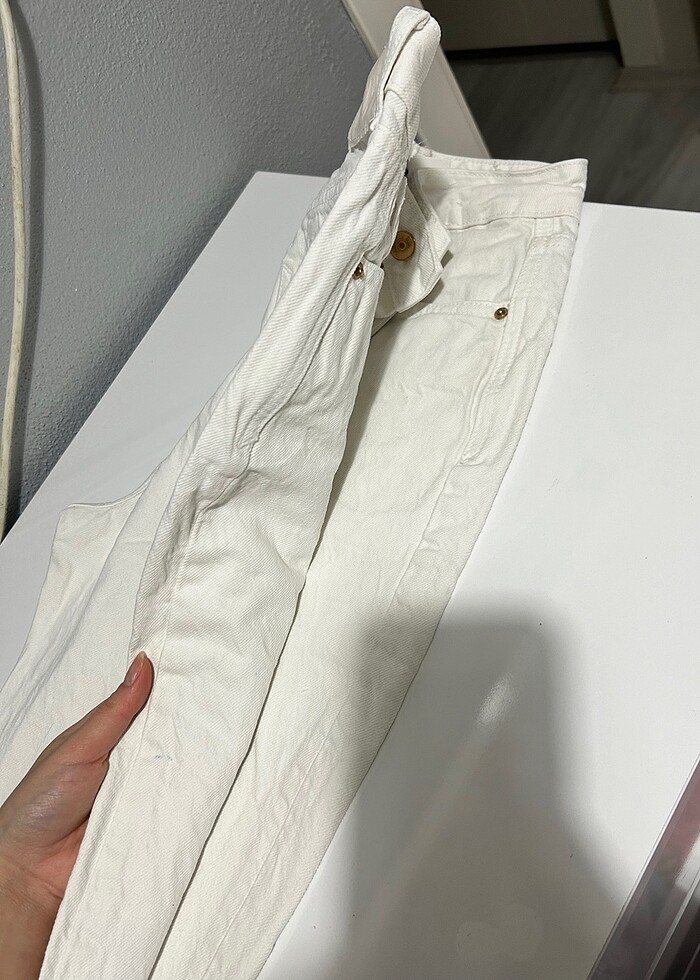 Zara beyaz jean - Görsel 5