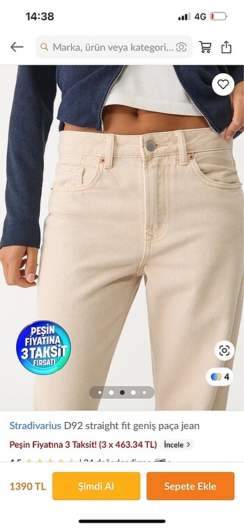 Stradivarius Stradivarius bej jean