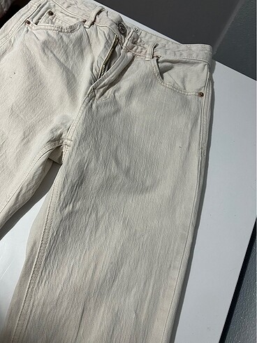 Stradivarius bej jean - Görsel 6