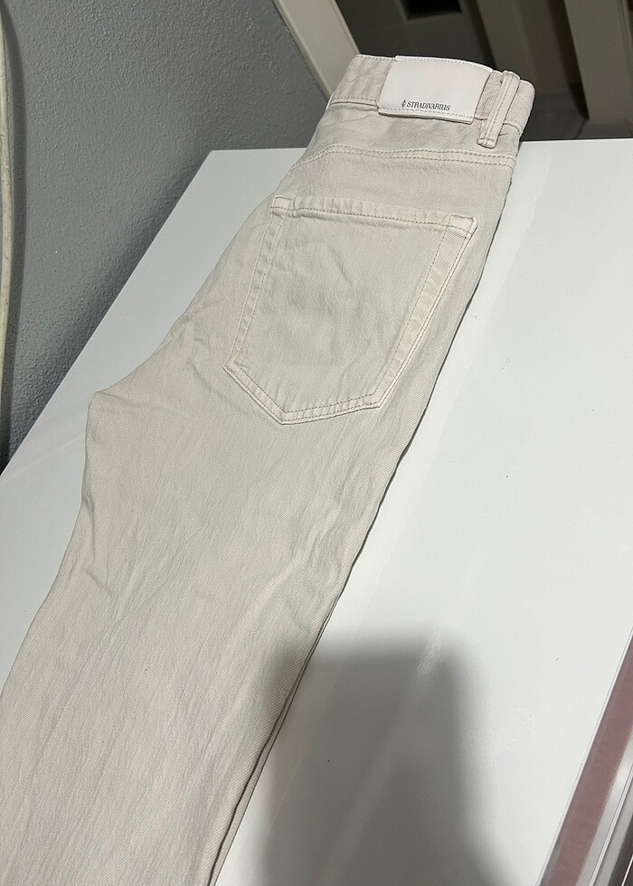Stradivarius bej jean - Görsel 5