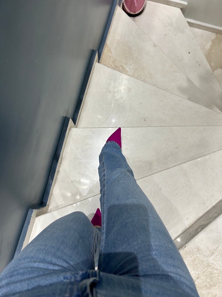 Zara bağcık Detaylı Pembe Stiletto - Görsel 3