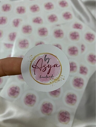 Kişiye Özel Baskılı Sticker - 100 Adet