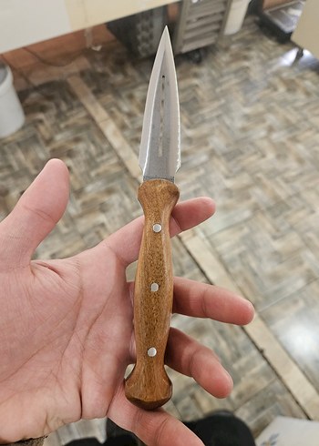 Kahverengi Ahşap Saplı Çift Bıçak Seti - Görsel 3