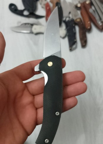 Beyaz Siyah Katlanabilir Cep Bıçağı - Görsel 3