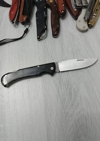 Koç boynuzu Saplı Katlanır Bıçak - Görsel 2