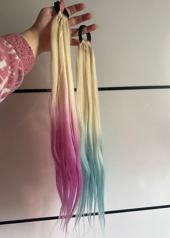 Püsküllü Çok Renkli Bohem Saç Aksesuarı - Görsel 3