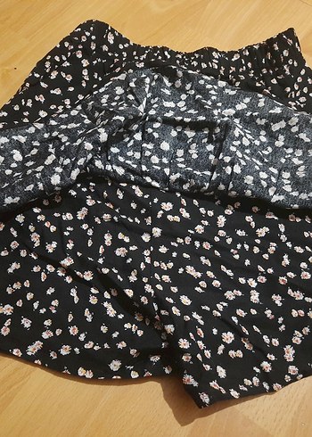 Siyah Mini şort etek ve lacivert mini etek 2li fiyat - Görsel 2