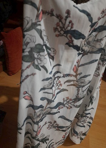 Desenli  Kadın önden bağlamalı bluz - Görsel 3