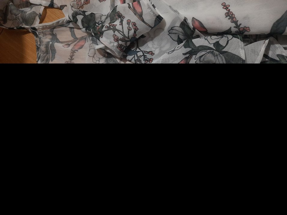 Desenli  Kadın önden bağlamalı bluz - Görsel 2