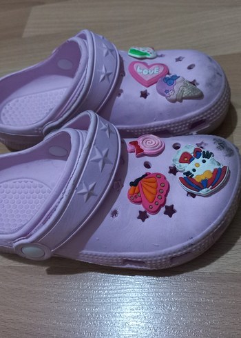 30 Beden pembe Renk Kızlar için Pembe Cırtcırtlı Terlik